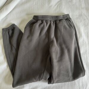 Gray sweatpants
